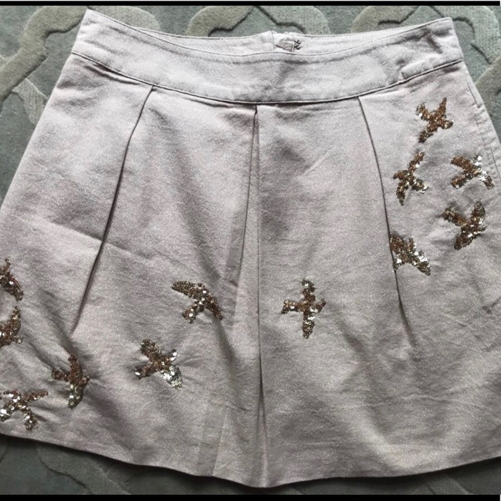 Anthropologie holiday skirt